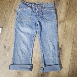 DUPLEX BY TYTE Rolled cuff capri sz 10